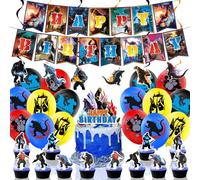 Godzilla Anniversaire Décorations Monsters Godzilla Ballons,comprennent des bannières, des ballons en latex, de Gâteaux Fête d'Anniversaire Déco