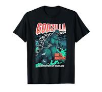 Godzilla Destroyer of Worlds Comic Book Illustration Movie T-Shirt
