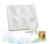 Godzilla Ice Mold, 3D Monster Ice Cube Mold, Silicone Fun Shapes Ice Tray, Reusable Popsicle Molds, Freezer Safe Ice Cube Maker for Summer Drinks, for Whiskey, Cocktails and Various Drinks