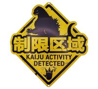 Godzilla Kaiju Plaque en étain