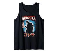 Godzilla King of The Monster Silhouette with Kanji Movie Débardeur