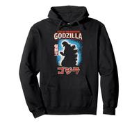 Godzilla King of The Monster Silhouette with Kanji Movie Sweat à Capuche