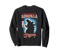 Godzilla King of The Monster Silhouette with Kanji Movie Sweatshirt