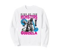 Godzilla King of The Monsters Bright Color Collage Movie Sweatshirt