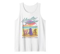 Godzilla Monster Island Friends Cute Chibi Retro Beach Kaiju Débardeur