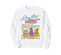 Godzilla Monster Island Friends Cute Chibi Retro Beach Kaiju Sweatshirt