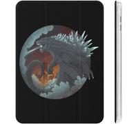 Godzilla Monster King Ipad Case 2020 Matériau Tpu Résistant Aux Chocs Réglage Automatique De L'angle De Veille/Réveil Mignon Transparent Housse De Protection 10.2in