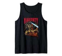 Godzilla Naughty Funny Christmas Retro Movie Monster Débardeur