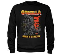 Godzilla Officiellement sous Licence Bringer of Destruction Sweat-Shirt (Noir), Large