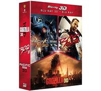 Godzilla + Pacific Rim + 300 : La Naissance D'un Empire - Blu-Ray 3d + Blu-Ray 2d