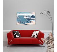 Godzilla - Poster - Rooftop + 2 St Posterleisten Holz 92 cm schwarz