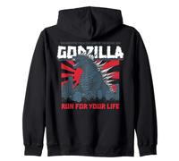 Godzilla - Sauve-toi, Gris Sweat à Capuche