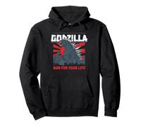 Godzilla - Sauve-toi, Gris Sweat à Capuche