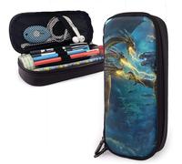 Godzilla Trousse En Cuir Avec Double Fermeture Éclair Motif King Of The Monsters Bluray
