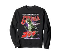 Godzilla Unstoppable Force of Nature Retro Kanji Kaiju Movie Sweatshirt