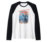 Godzilla Visit Tokyo 1984 Vintage Tourism Souvenir Movie Manche Raglan