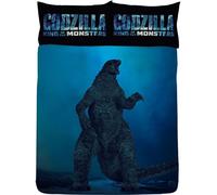 Godzilla Vs King Ghidorah - Parure de lit AG2625 (Lit double) (Bleu/Orange)