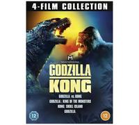 Godzilla Vs King Kong - Coffret 4 Films Dvd (Skull Island, King Of Monsters)