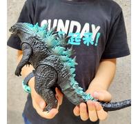 Godzilla VS King Kong Figure Action Anime Figurie Gulian Runaway Rabid Godzilla ABS colle douce monstre poupée modèle ornements jouets jaune clair
