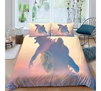 Godzilla Vs Kong 3D Imprimé Combat de Kaiju Housse De Couette Housses De Couettes Pour Adultes Et Enfants Parure De Lit Microfibr E Avec Fermeture À Glissière Avec Taies 3 Pièces King（220x240cm）
