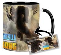 Godzilla Vs Kong Tasse Ceramique Intérieure et Poignée Noire Mug