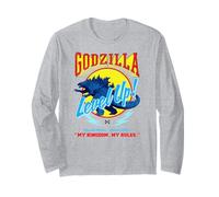 Godzilla x Kong Level Up Retro Video Game Movie Monster Manche Longue