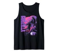 Godzilla x Kong Monarch Collage Purple Text Movie Monster Débardeur