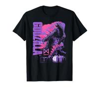 Godzilla x Kong Monarch Collage Purple Text Movie Monster T-Shirt