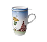 Goebel Accessoires d'intérieur Le petit yogi - Collecté pour vous - Tasse à thé avec couvercle et passoire