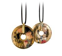 Goebel Artis Orbis 66-989-57-5 Collier en porcelaine dure Le Baiser de Gustav Klimt Taille : 5 x 5 x 1 cm