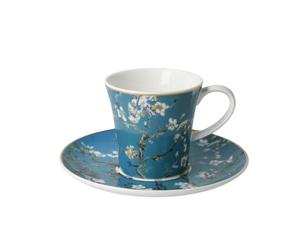 Goebel Artis Orbis Vincent Van Gogh Tasse à café Bleu Amandier 8,5 cm