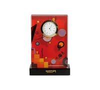 Goebel Artis Orbis Wassily Kandinsky 67100071 Horloge de Table en Verre Rouge Lourd