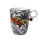 Goebel Billy the Artist 67-080-67-1 Tasse d'artiste avec soucoupe à collectionner Bright Eyes I de Billy the Artist en porcelaine fine 0,4 l