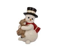 Goebel Bonhomme de Neige Mon ami câlin, en Porcelaine, Hauteur 12 cm, 66-704-16-1