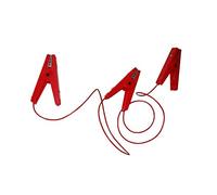 Göbel Câble de connexion pour clôture électrique avec 3 pinces crocodiles Rouge