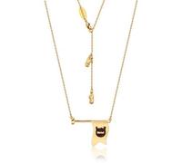 Goebel CK Disney Flagge Kette, Weißgold, Couture Kingdom Dumbo, Weißgold plattiert, 45 cm, 12101381