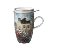 Goebel Claude Monet Tasse à thé en porcelaine avec couvercle et passoire 450 ml