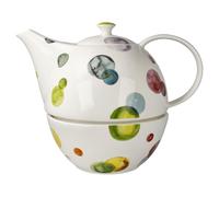 Goebel Colori Table Ware Théière avec réchaud en porcelaine, dimensions : 19 x 16 cm, 23-123-37-1