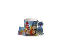 Goebel Espressotasse James Rizzi - Summer in the City, Fine Bone China, Bunt, 0.25 L, 26102731