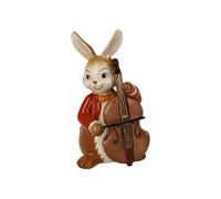 Goebel Figur Hase - Fröhlicher Bassist, Ostern, Steingut, Bunt, 8 cm, 66845801