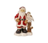Goebel Figur Weihnachtsmann - Mein aufmerksamer Begleiter, Steingut, Bunt, 25 cm, 66704371