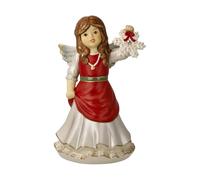 Goebel Figurine d'ange avec mouvement musical - Fleur de glace magique - Couleur de l'année 2025