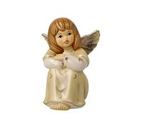 Goebel Figurine d'ange céleste - Ange rêveur - Couleur Champagne - en faïence - 41-658-07-1