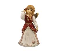 Goebel Figurine d'ange décorée pour la fête - Bordeaux Messager céleste Noël