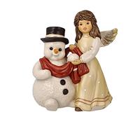 Goebel Figurine d'ange Douillette Nuit d'hiver - Messager céleste de Noël - Champagne
