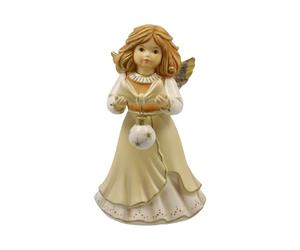 Goebel Figurine d'ange Ma Plus Belle Boule de Noël - Messager céleste Champagne de Noël