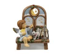 Goebel Figurine d'ange Nuit étoilée - Ange d'hiver Nina & Marco