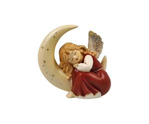Goebel Figurine d'ange Petit Voyage de rêve - Messager céleste Bordeaux de Noël