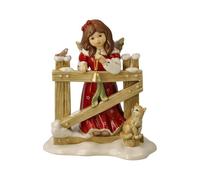 Goebel Figurine d'ange - Visite du Jardin - Forêt d'hiver de Noël