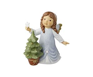 Goebel Figurine de 25,5 cm et Mon Sapin de Noël Scintillant Nina & Marco Ange d'hiver avec Pierres Swarovski